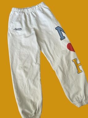 Madhappy Women's Cream and White Joggers-tracksuits